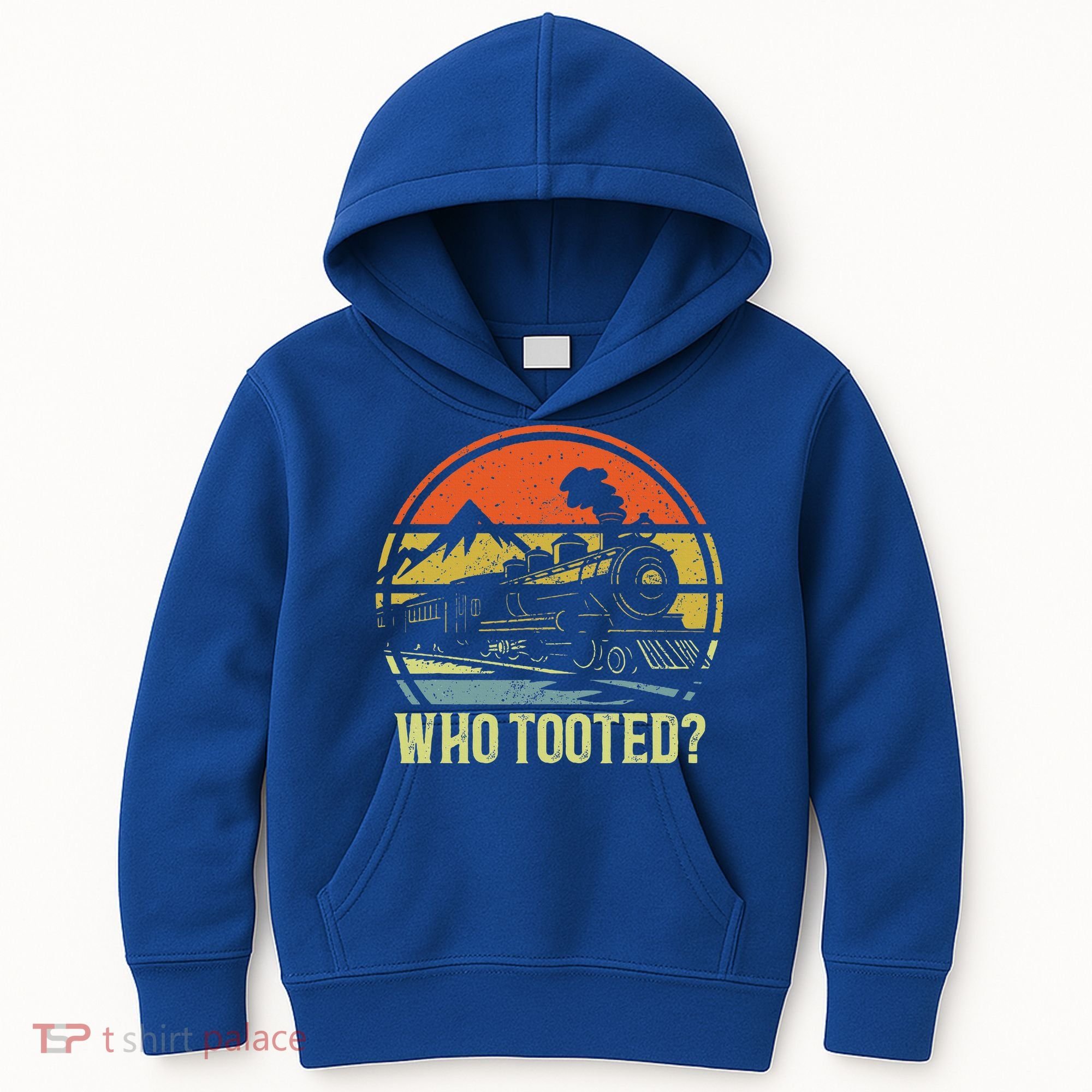 Who Tooted Railroad Trains Lover Kids Hoodie