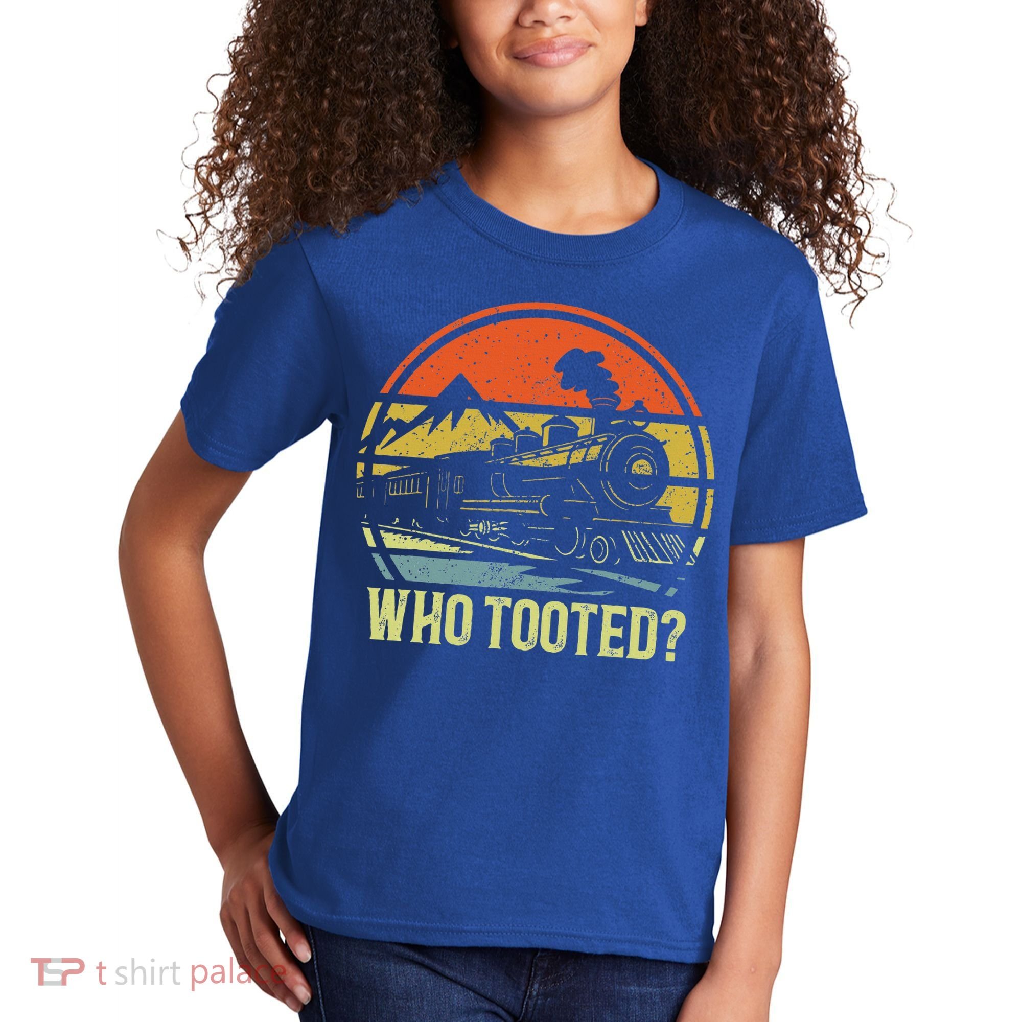 Who Tooted Railroad Trains Lover Kids T-Shirt