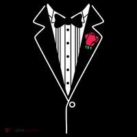 Wedding Tuxedo Red Rose Suit Sweatshirt thumb 3