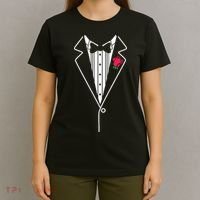 Wedding Tuxedo Red Rose Suit T-Shirt thumb 4