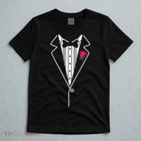 Wedding Tuxedo Red Rose Suit T-Shirt thumb 5