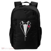 Wedding Tuxedo Red Rose Suit Backpack thumb 0