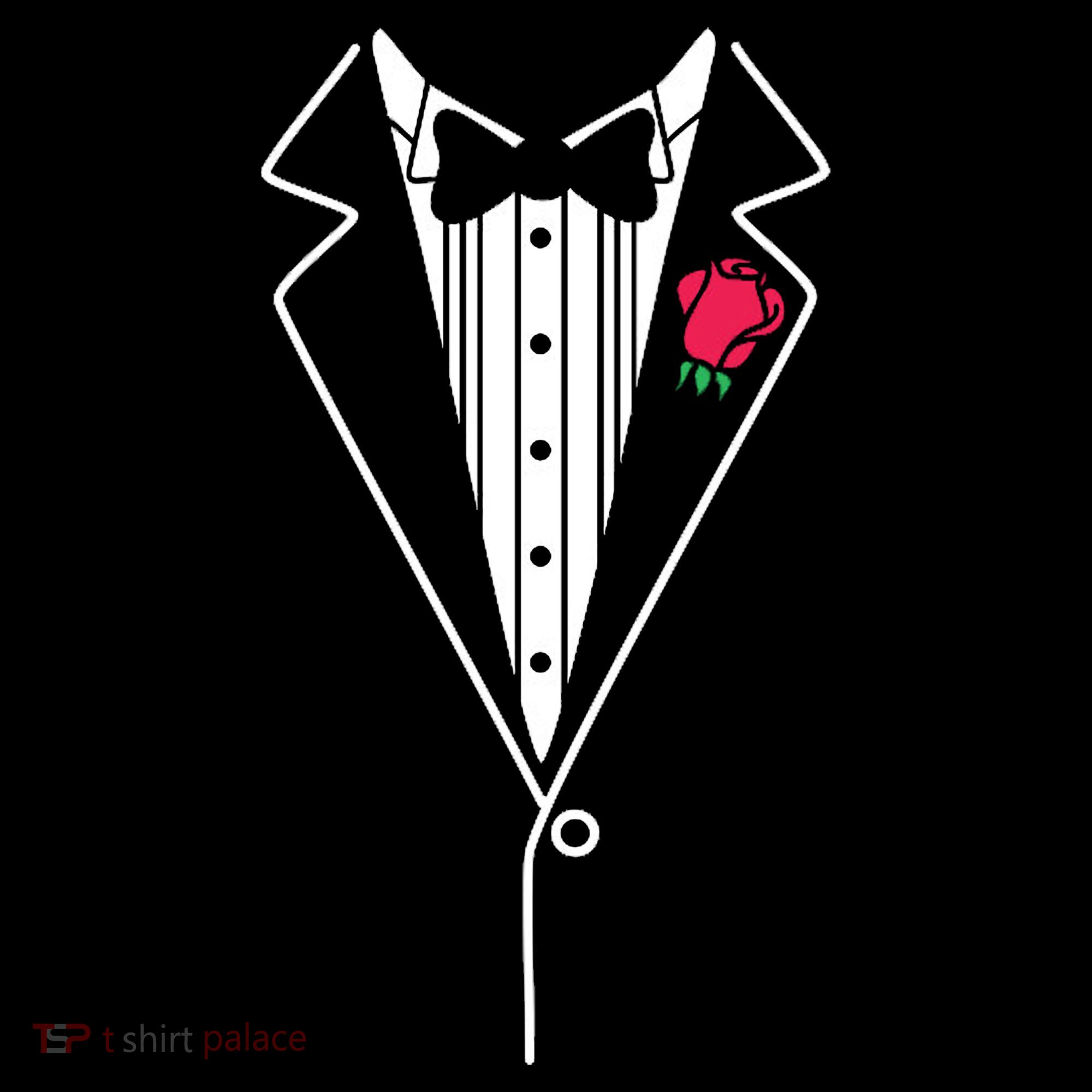 Wedding Tuxedo Red Rose Suit Women's Tank Top