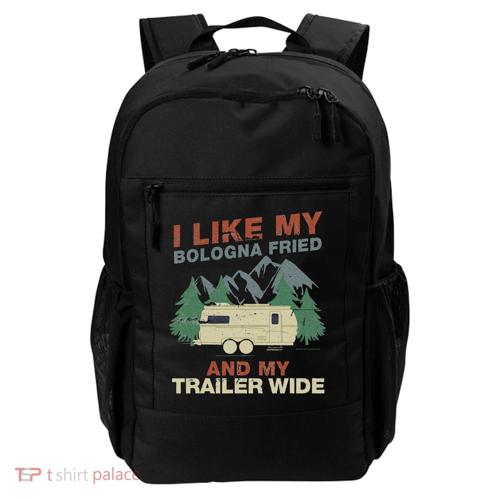 White Trash Redneck Trailer Funny White Trash Bash Backpack