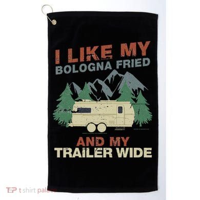 White Trash Redneck Trailer Funny White Trash Bash Golf Towel