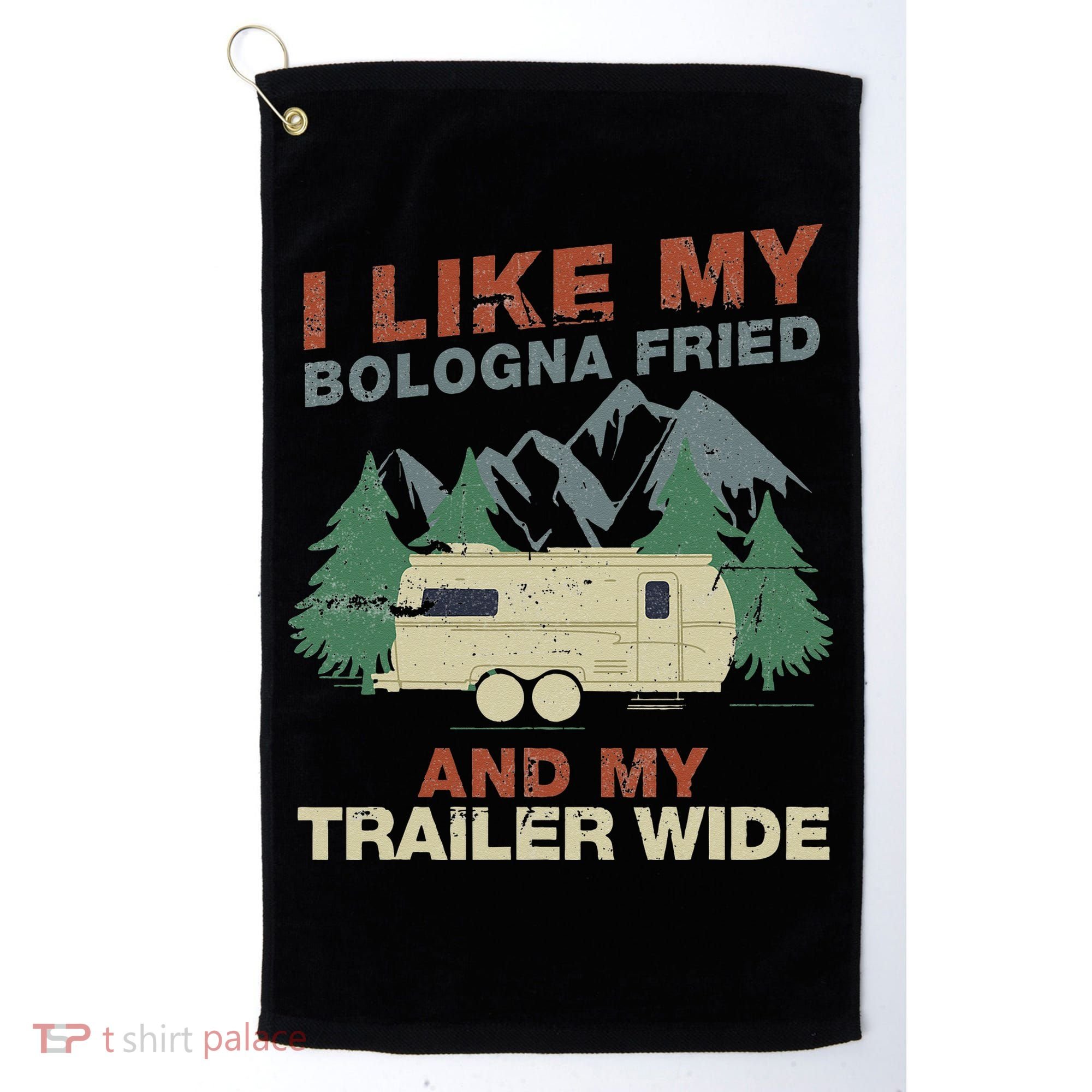 White Trash Redneck Trailer Funny White Trash Bash Golf Towel