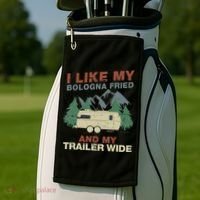 White Trash Redneck Trailer Funny White Trash Bash Golf Towel thumb 2