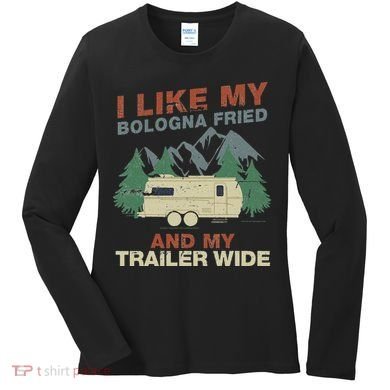 White Trash Redneck Trailer Funny White Trash Bash Women's Long Sleeve Shirt