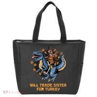 Will Trade Sister For Turkey Thanksgiving Tote Bag thumb 0