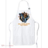 Will Trade Sister For Turkey Thanksgiving Apron thumb 0