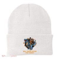Will Trade Sister For Turkey Thanksgiving Beanie thumb 0