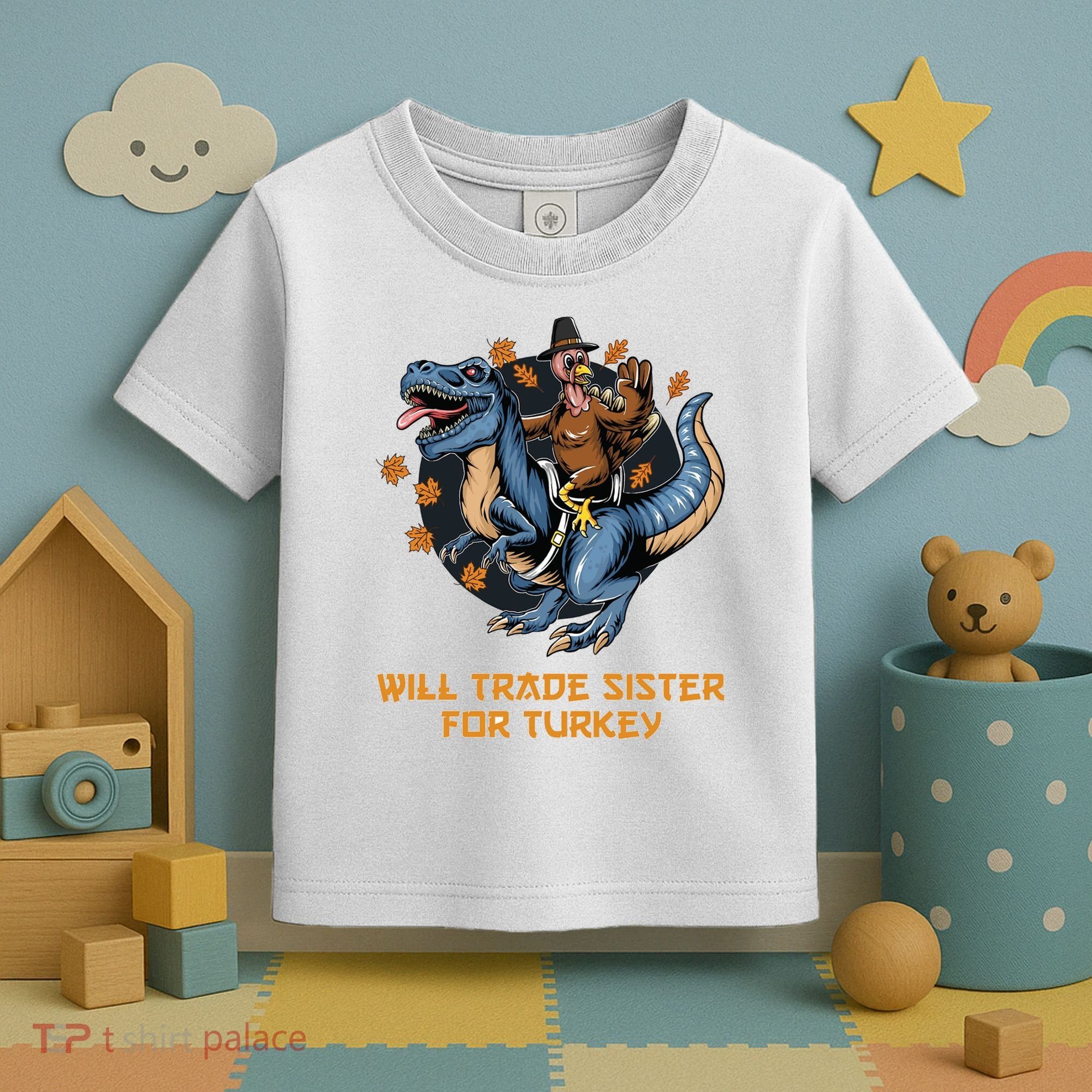 Will Trade Sister For Turkey Thanksgiving Toddler T-Shirt
