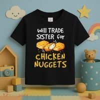 Will Trade Sister For Chicken Nuggets Toddler T-Shirt thumb 3