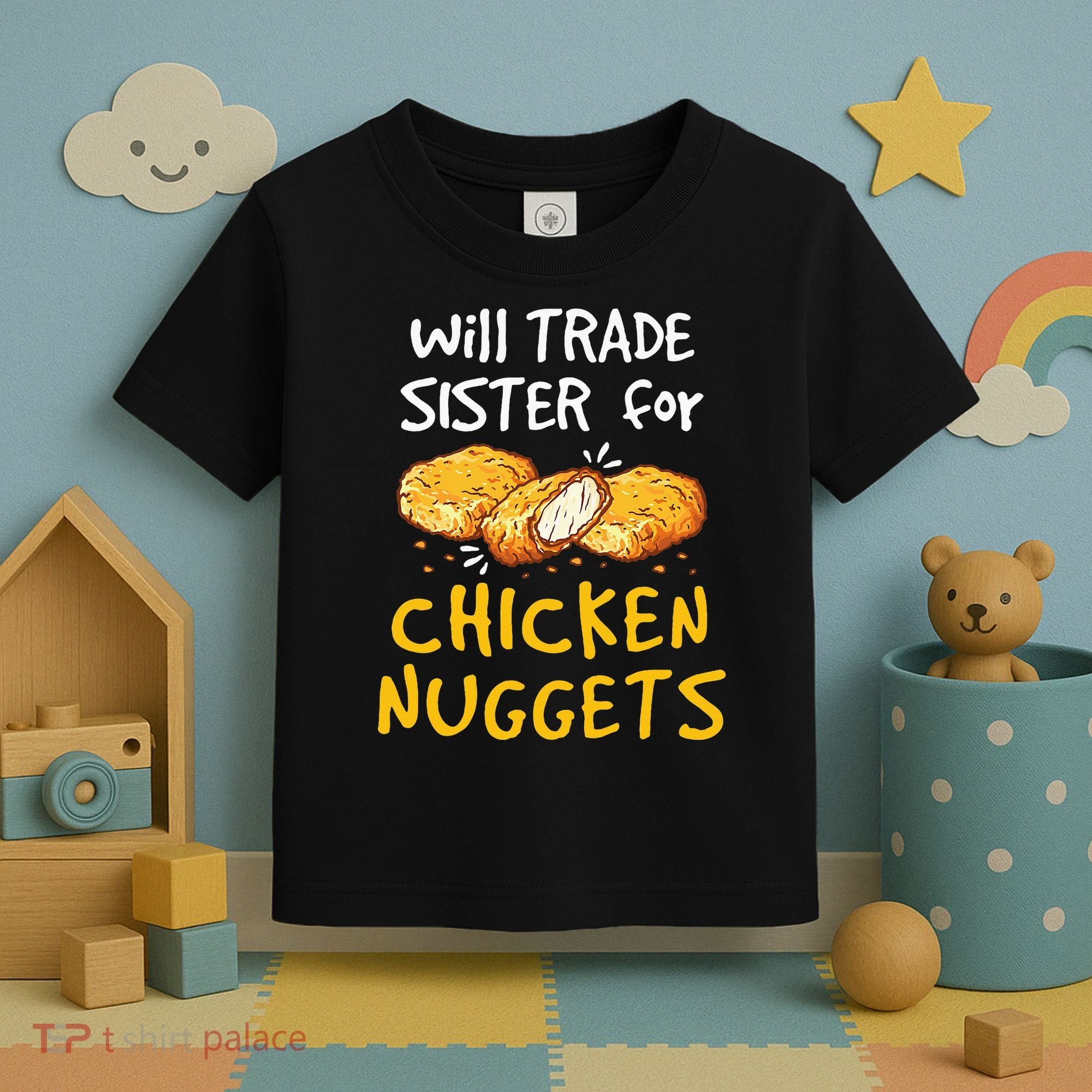 Will Trade Sister For Chicken Nuggets Toddler T-Shirt