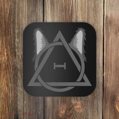 Wolf Therian Symbol Coaster
