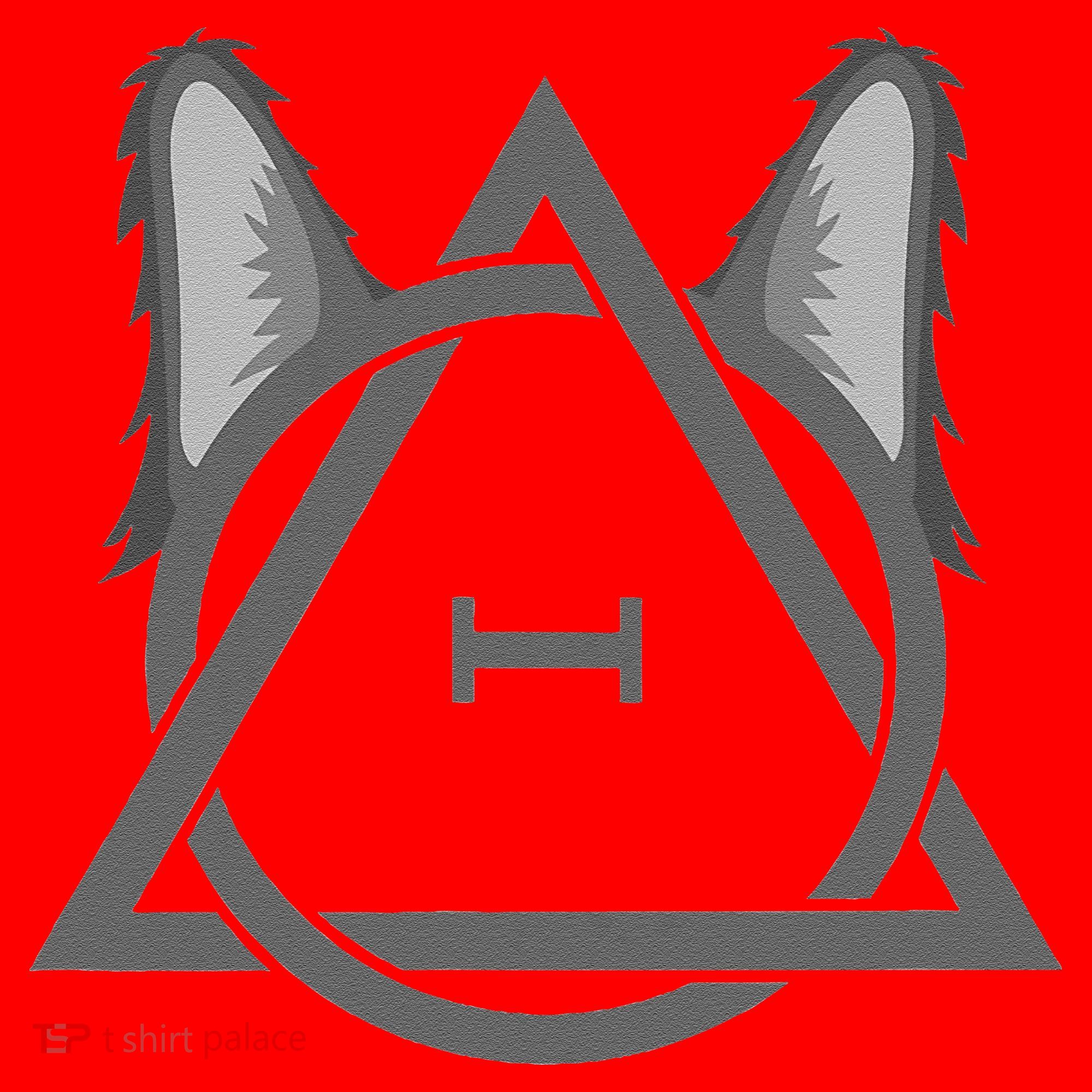 Wolf Therian Symbol Santa Hat