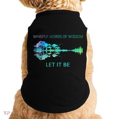 Watercolor Tree Sky There Will Be An Answer Let It Be Guitar Doggie Tank
