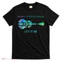 Watercolor Tree Sky There Will Be An Answer Let It Be Guitar T-Shirt thumb 0