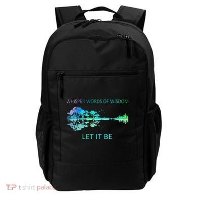 Watercolor Tree Sky There Will Be An Answer Let It Be Guitar Backpack
