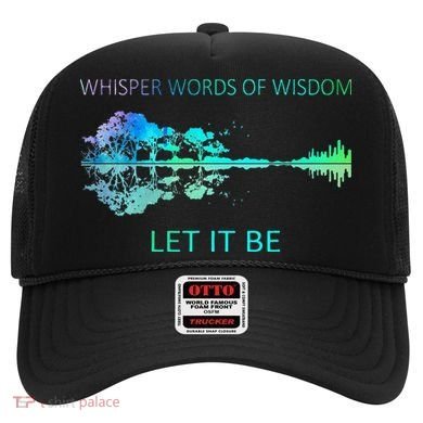 Watercolor Tree Sky There Will Be An Answer Let It Be Guitar Hat