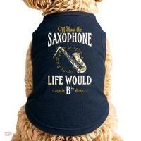 Without The Saxophone Life Would Bb Doggie Tank thumb 0