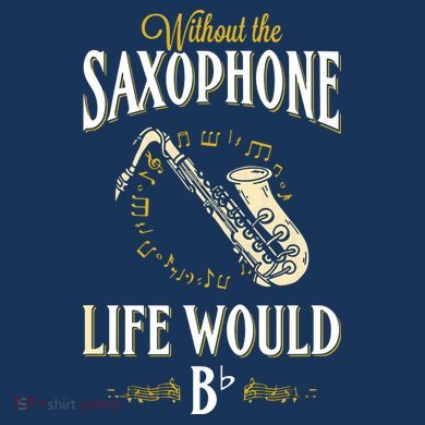 Without The Saxophone Life Would Bb V-Neck T-Shirt