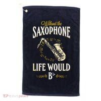 Without The Saxophone Life Would Bb Golf Towel thumb 0