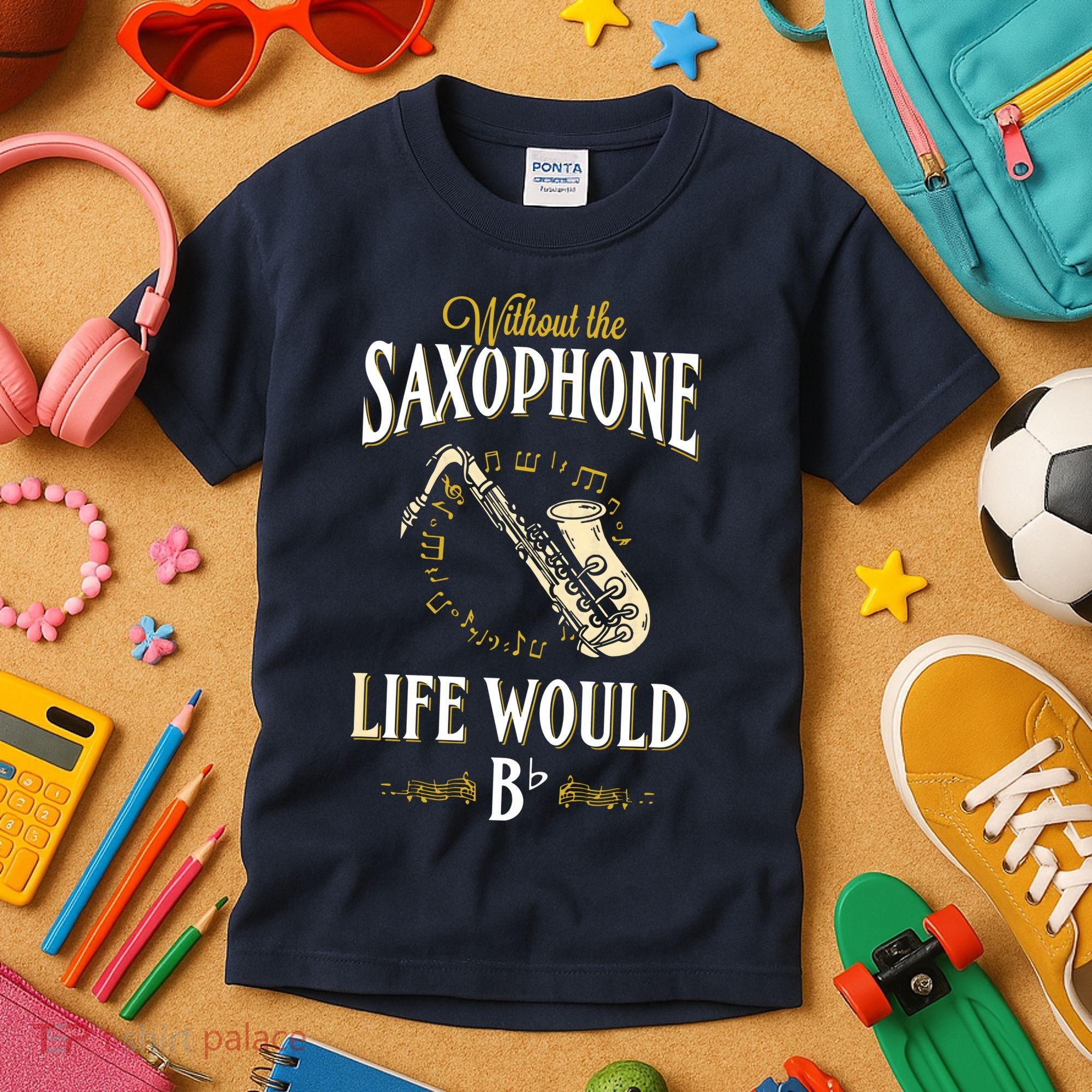 Without The Saxophone Life Would Bb Kids T-Shirt