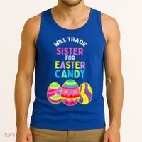 Will Trade Sister For Easter Candy Eggs Tank Top thumb 3
