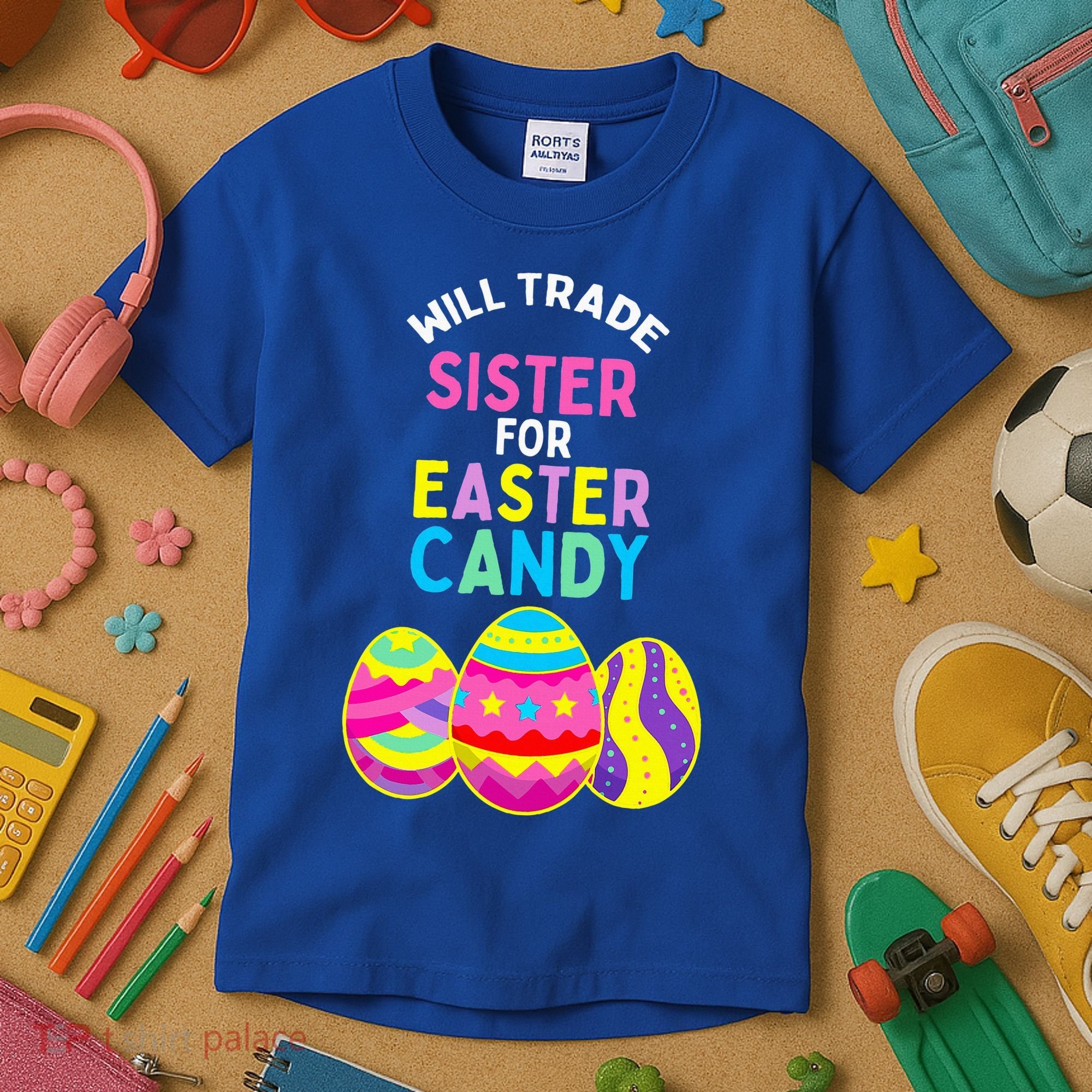 Will Trade Sister For Easter Candy Eggs Kids T-Shirt