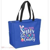 Will Trade Sister For Easter Candy Great Gift Easter Day Gift Tote Bag thumb 2