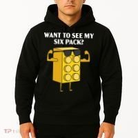 Want To See My Six Pack Bricks Lover Master Builder Hoodie thumb 2