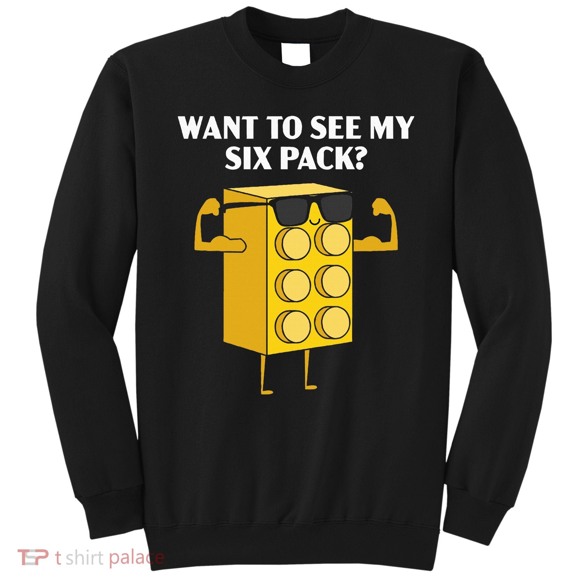 Want To See My Six Pack Bricks Lover Master Builder Sweatshirt