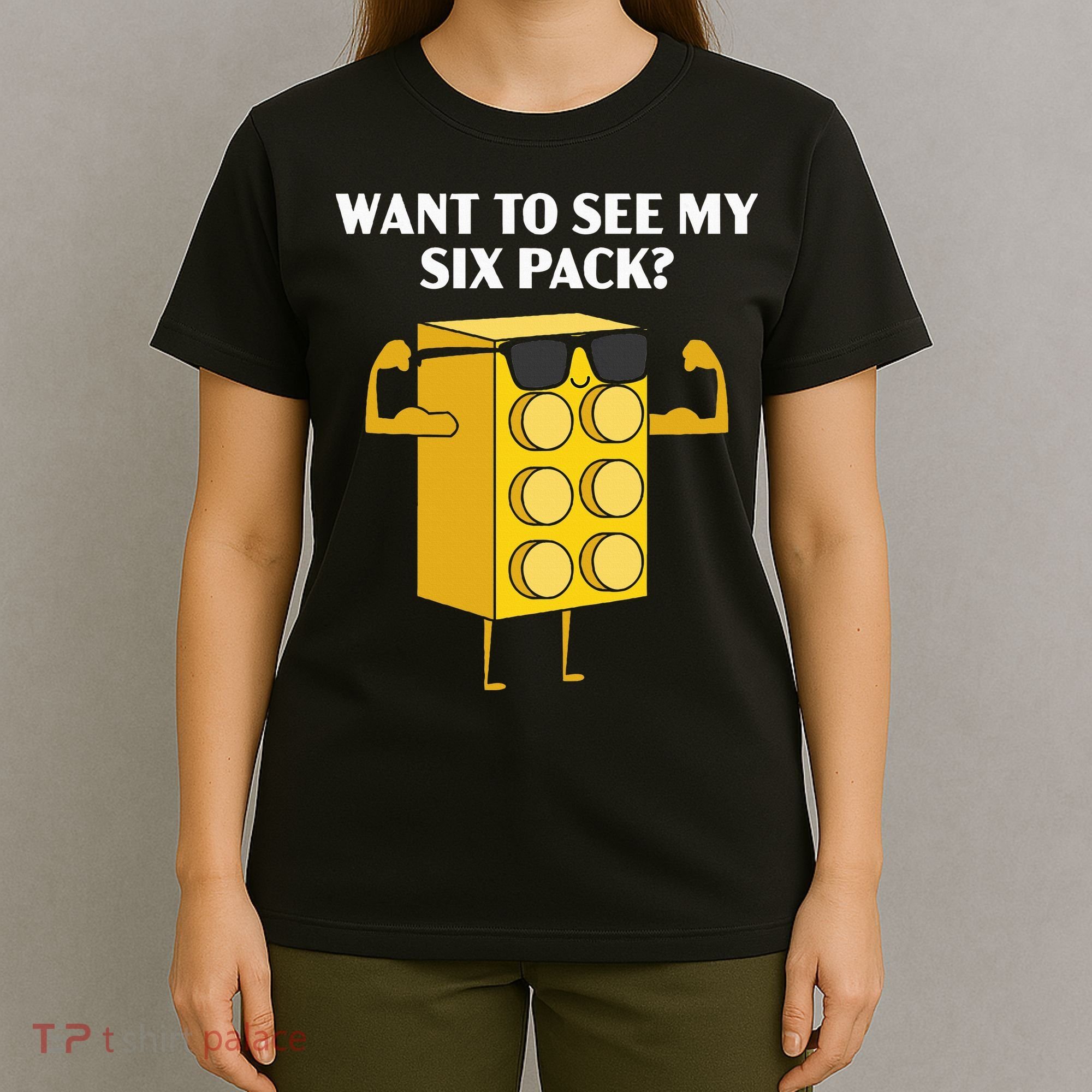 Want To See My Six Pack Bricks Lover Master Builder T-Shirt
