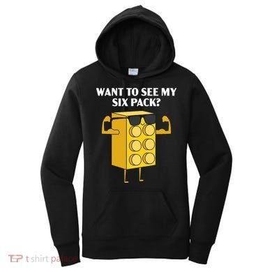 Want To See My Six Pack Bricks Lover Master Builder Women's Hoodie