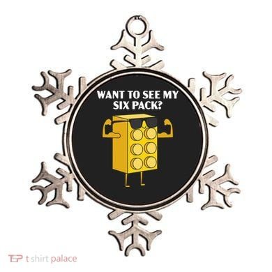 Want To See My Six Pack Bricks Lover Master Builder Ornament