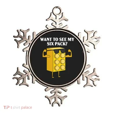 Want To See My Six Pack Bricks Lover Master Builder Ornament