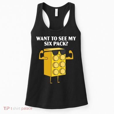 Want To See My Six Pack Bricks Lover Master Builder Women's Tank Top