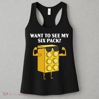 Want To See My Six Pack Bricks Lover Master Builder Women's Tank Top thumb 3