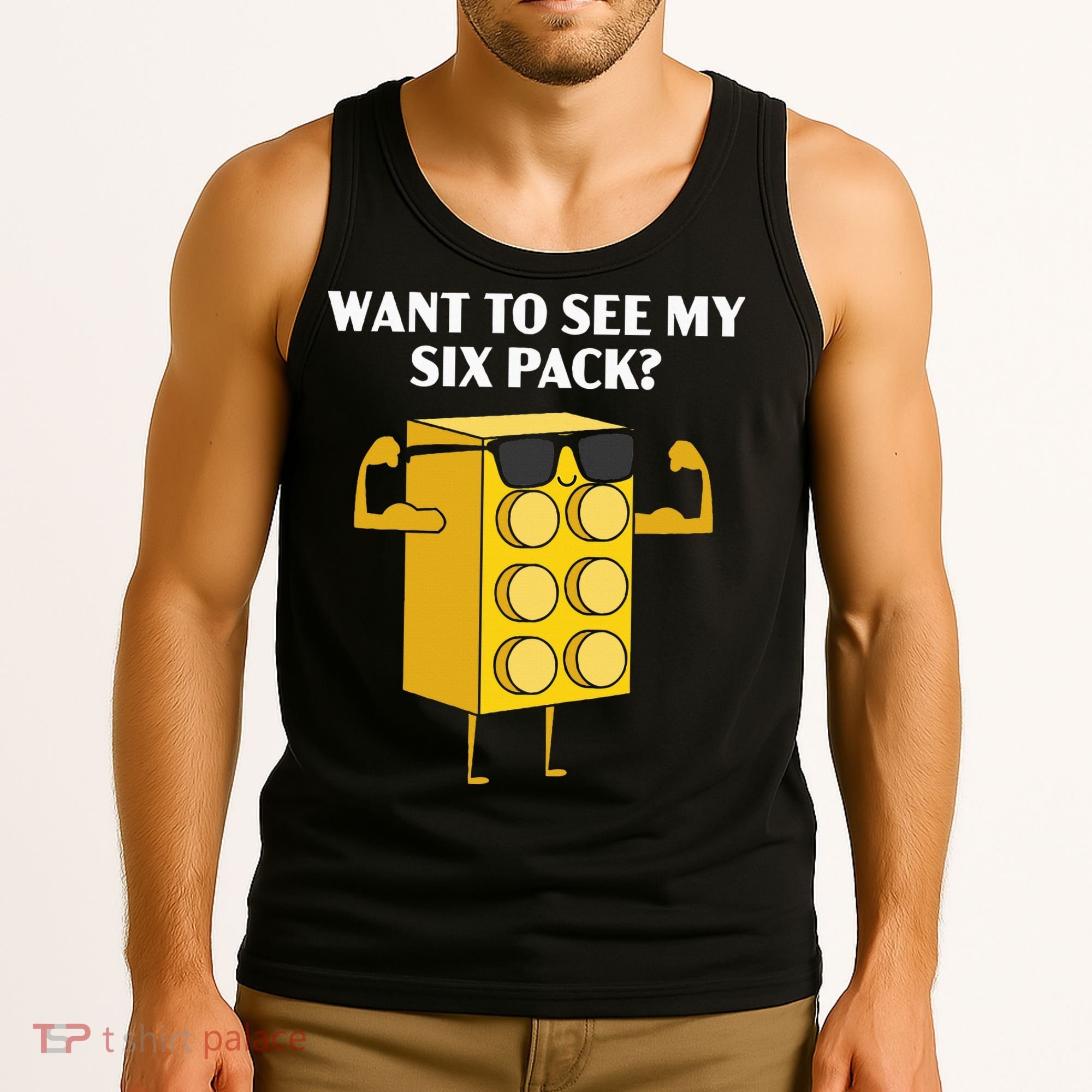 Want To See My Six Pack Bricks Lover Master Builder Tank Top