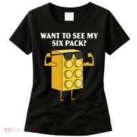 Want To See My Six Pack Bricks Lover Master Builder Women's T-Shirt thumb 0