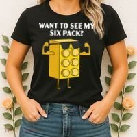 Want To See My Six Pack Bricks Lover Master Builder Women's T-Shirt thumb 2