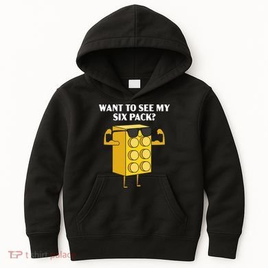 Want To See My Six Pack Bricks Lover Master Builder Kids Hoodie