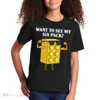 Want To See My Six Pack Bricks Lover Master Builder Kids T-Shirt thumb 2