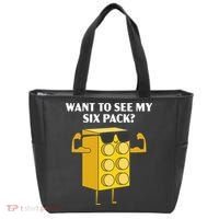 Want To See My Six Pack Bricks Lover Master Builder Tote Bag thumb 0