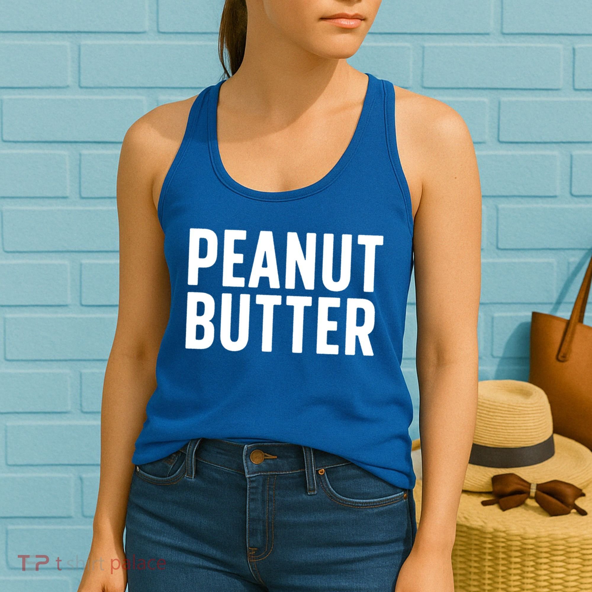 Word That Say Peanut Butter Peanut Butter And Jelly Couple Gift Women's Tank Top
