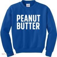 Word That Say Peanut Butter Peanut Butter And Jelly Couple Gift Kids Sweatshirt thumb 0