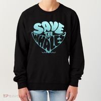 Whale Tail Save The Whales Women's Sweatshirt thumb 0