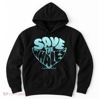 Whale Tail Save The Whales Hoodie thumb 0