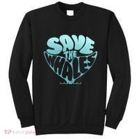 Whale Tail Save The Whales Sweatshirt thumb 0